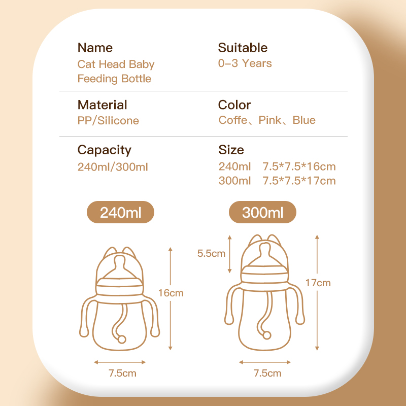 PP Feeding Bottle8 pp garrafa de alimentação8