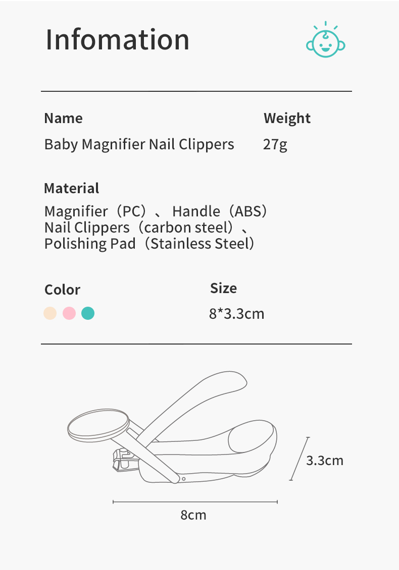 Magnifier Nail Clippers_12 Clippers de unhas de lupa_12