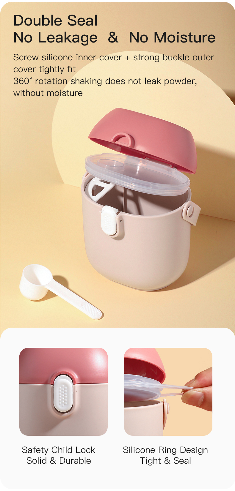 Milk Powder Container Contêiner de leite em pó