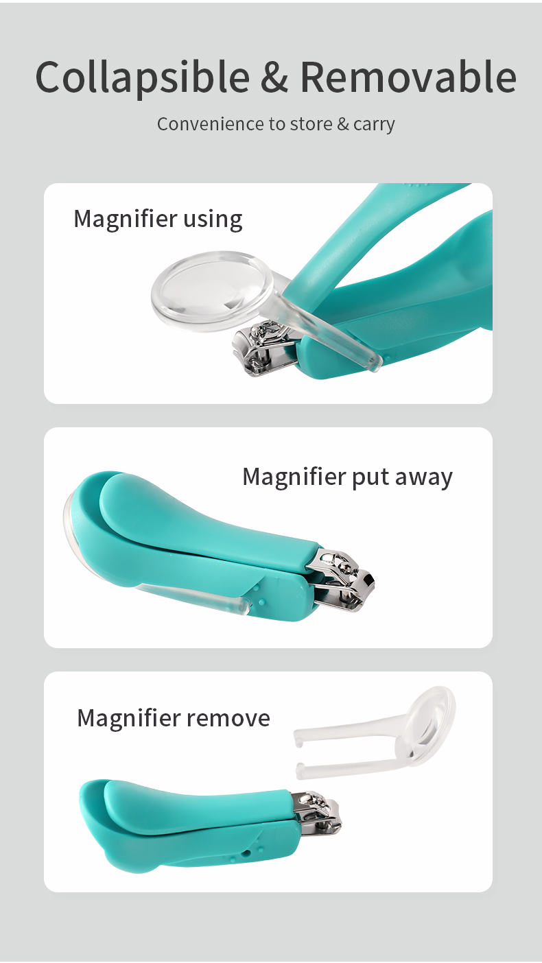 Magnifier Nail Clippers_10 Clippers de unhas de lupa_10