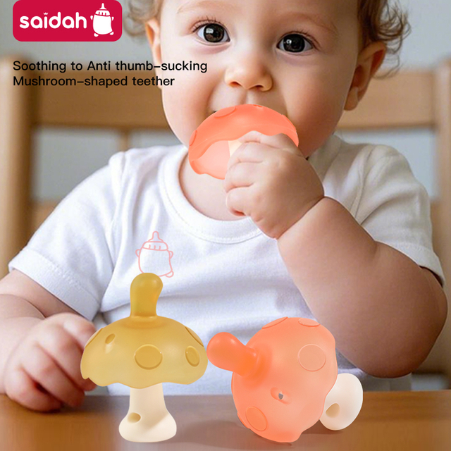 Sononeting Brinquedo infantil de silicone sem BPA para alívio da gengiva