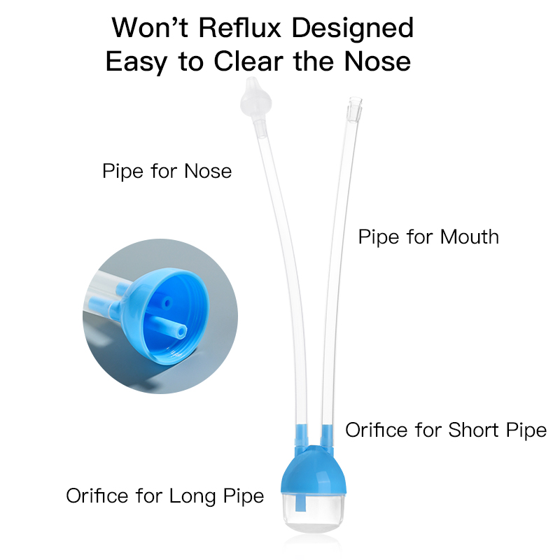 Gentil Higiênico Anti-Refluxo Baby Aspirador nasal com silicone