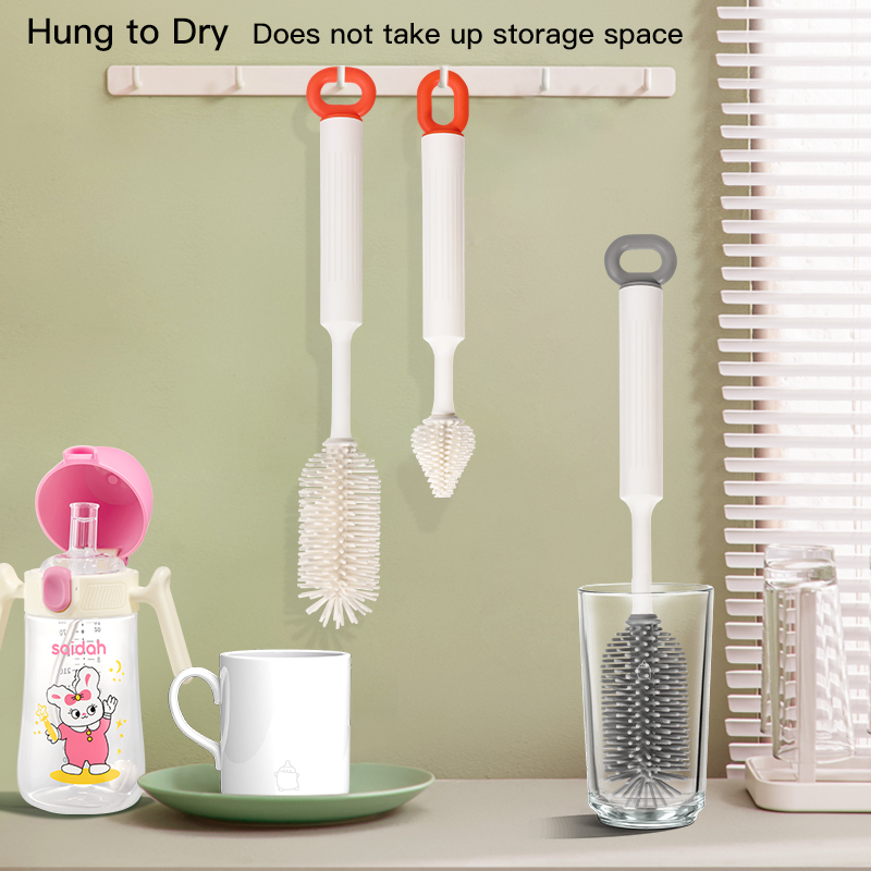 Conjunto de escovas de garrafa de 4 em 1 em 1