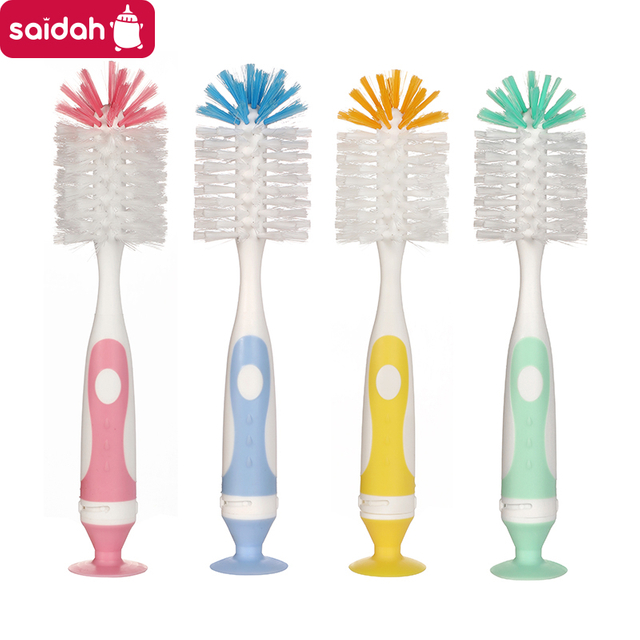 2 em 1 1 Nylon-filho de nylon copo de garrafa de mamadeira de limpeza Tipo de sucção para alimentação Ferramentas de limpeza Idéia para copo de frasco de vácuo aquático