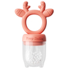 Alimentador de frutas de bebê de silicone não tóxico seguro com design de veados