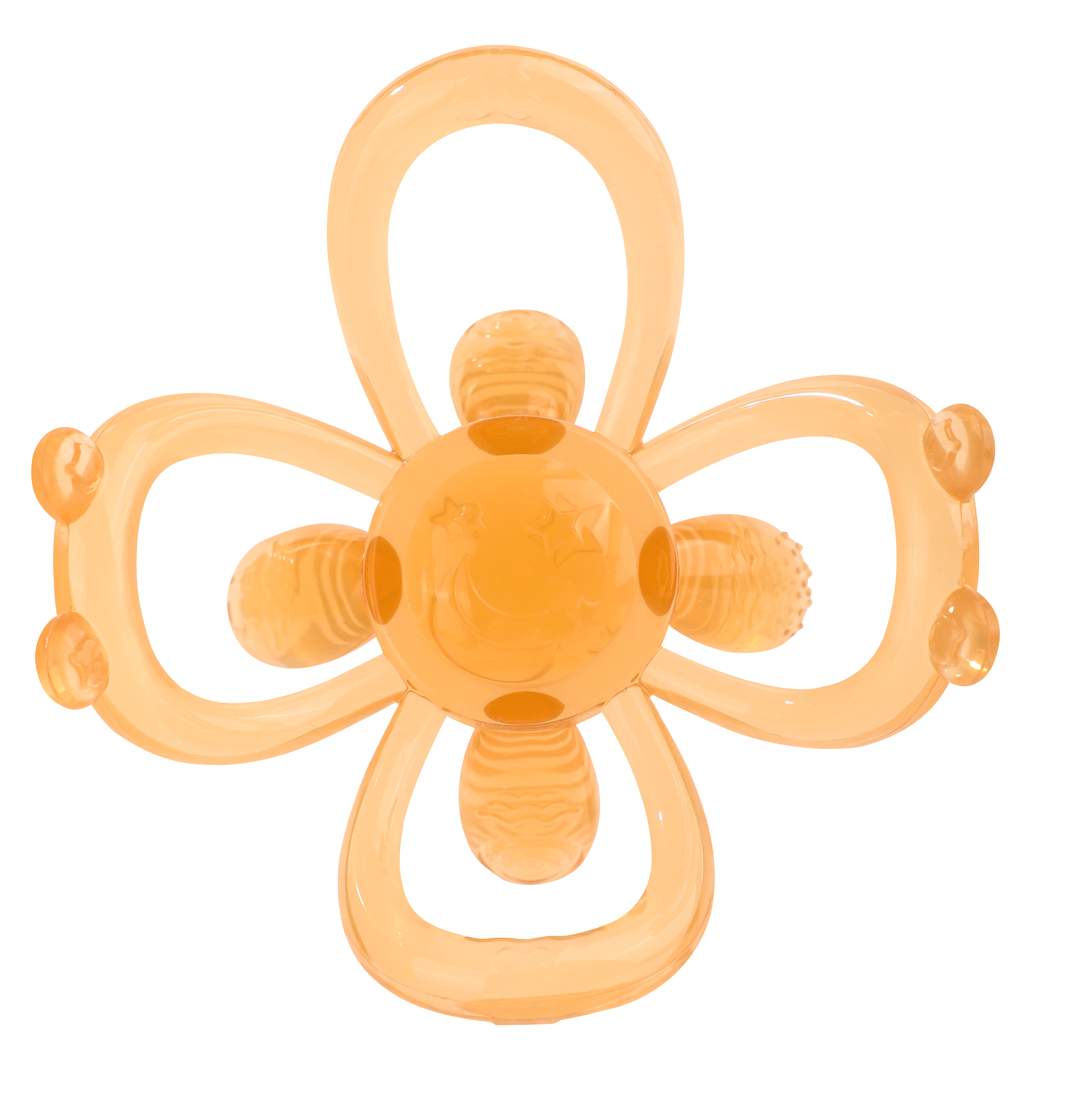 Bola de dentição suave natural - brinquedo sensorial para alívio infantil