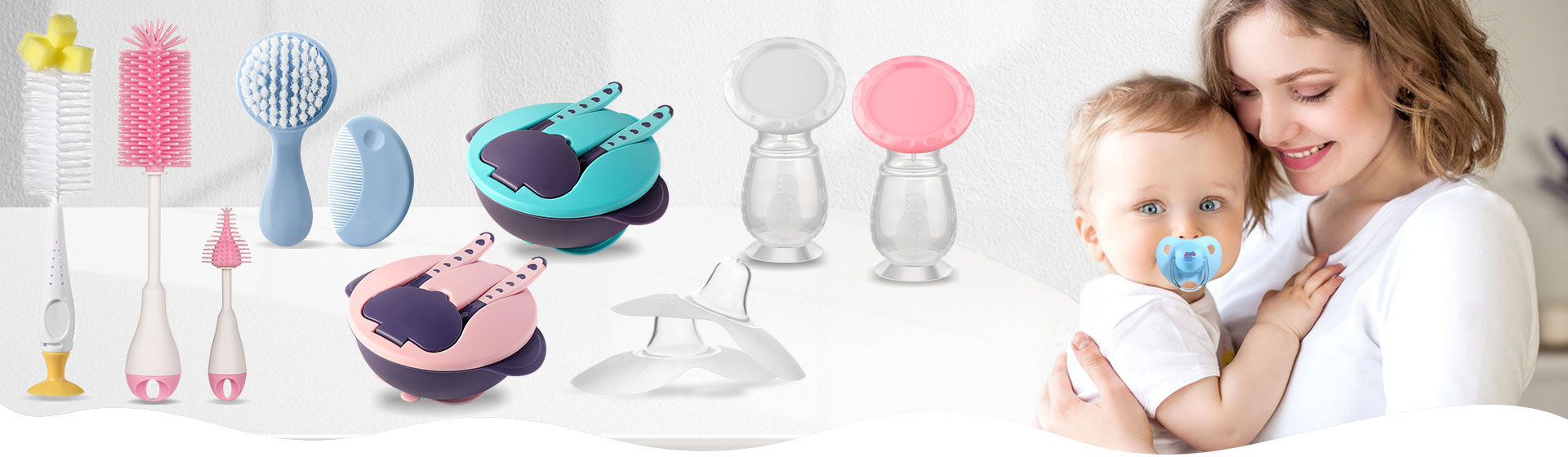 Collection of infant spoons in safe, BPA-free material