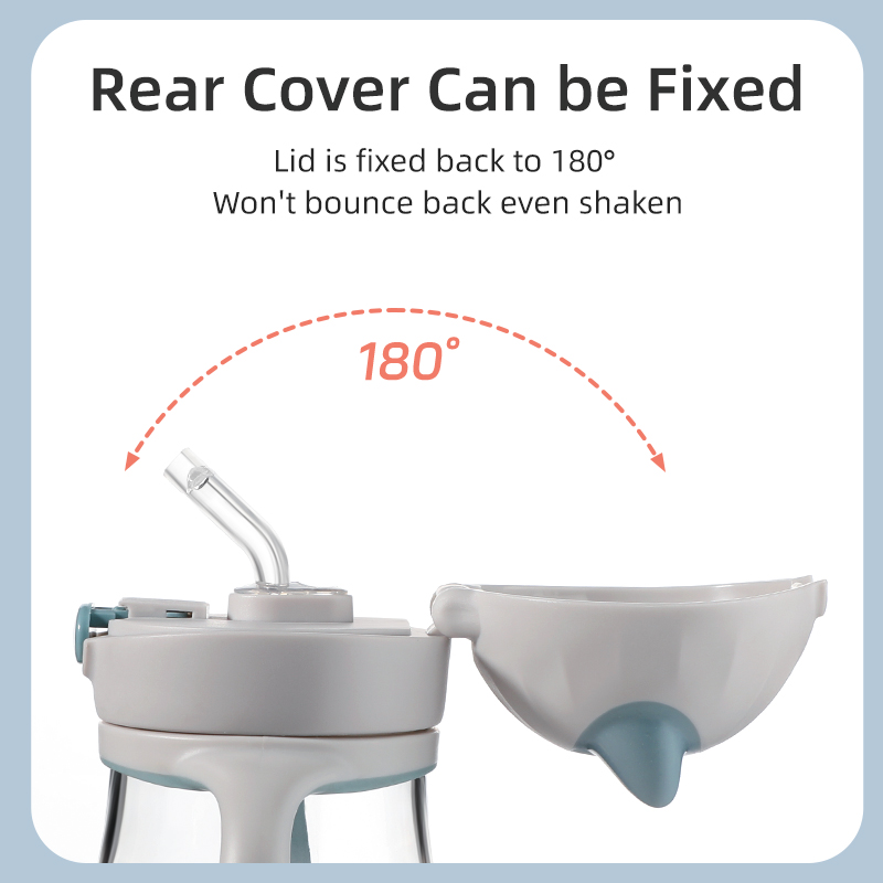 Adorável copo com canudinho em forma de vazamento em forma de gato para crianças pequenas