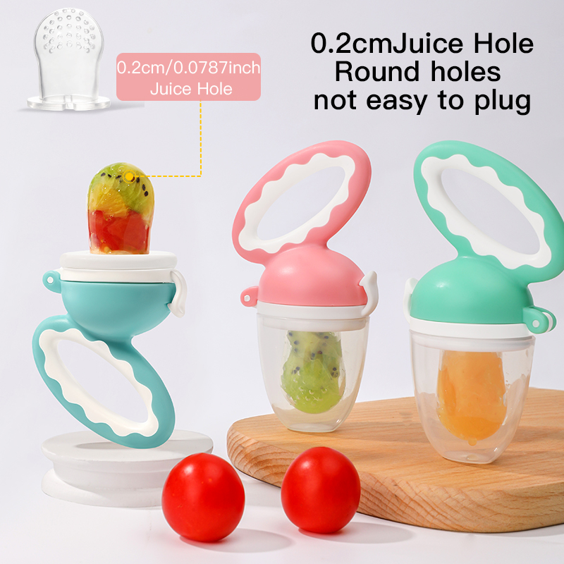 Subark Silicone Baby Fruit alimentador | Silicone líquido de grau alimentar sem BPA | Bolsa de malha para auto-alimentação segura | Alívio e nutrição dentada