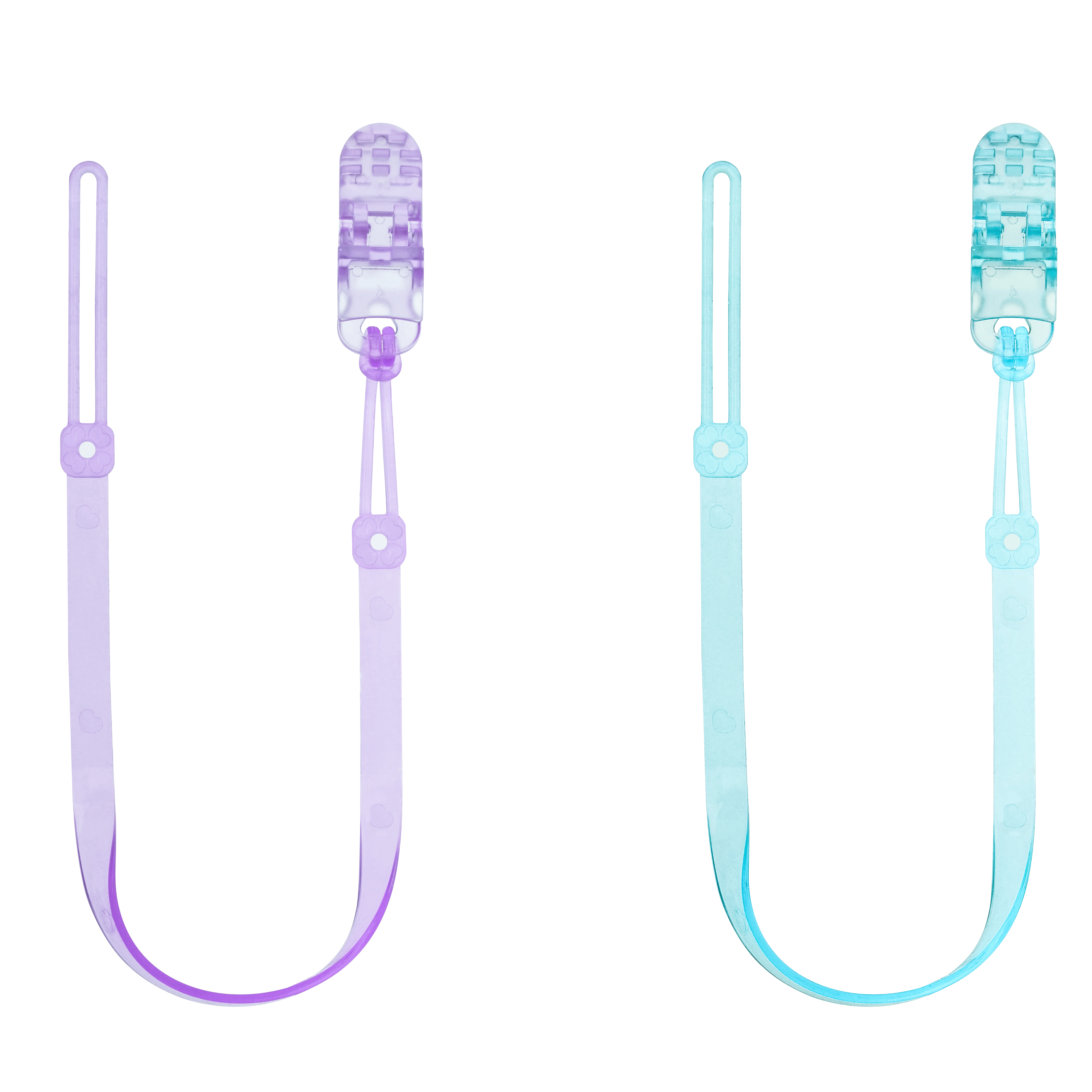 Suporte do clipe de chupeta do bebê com contas de silicone e clipe de jacaré-Leashé-chupeta anti-grop, sem-gelo (0-24m)