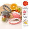 Subark Silicone Baby Fruit alimentador | Silicone líquido de grau alimentar sem BPA | Bolsa de malha para auto-alimentação segura | Alívio e nutrição dentada