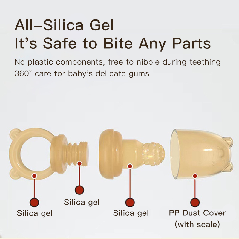 Alimentador de malha para bebês - fruta segura e mordida para bebês