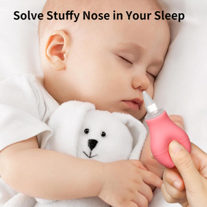 Aspirador nasal de silicone macio reutilizável