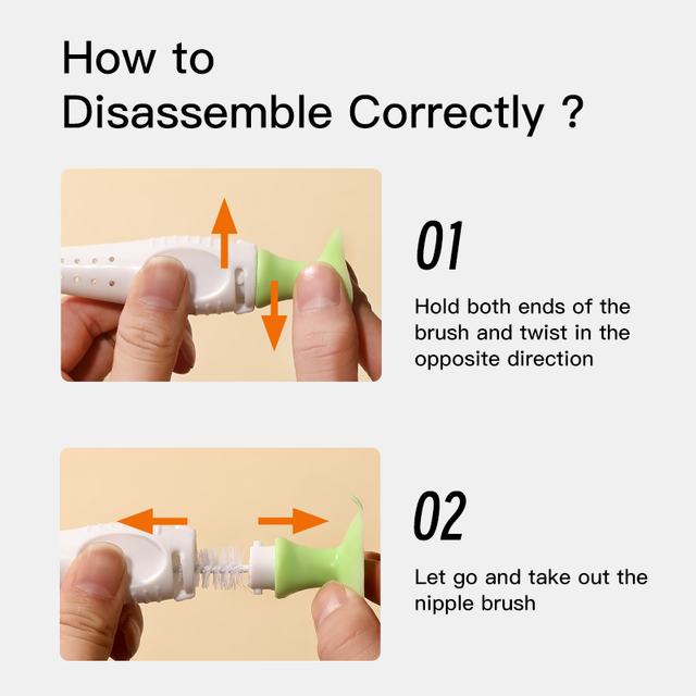 Inovative 2-em-1 Brovento de garrafas de esponja de nylon com copo de sucção