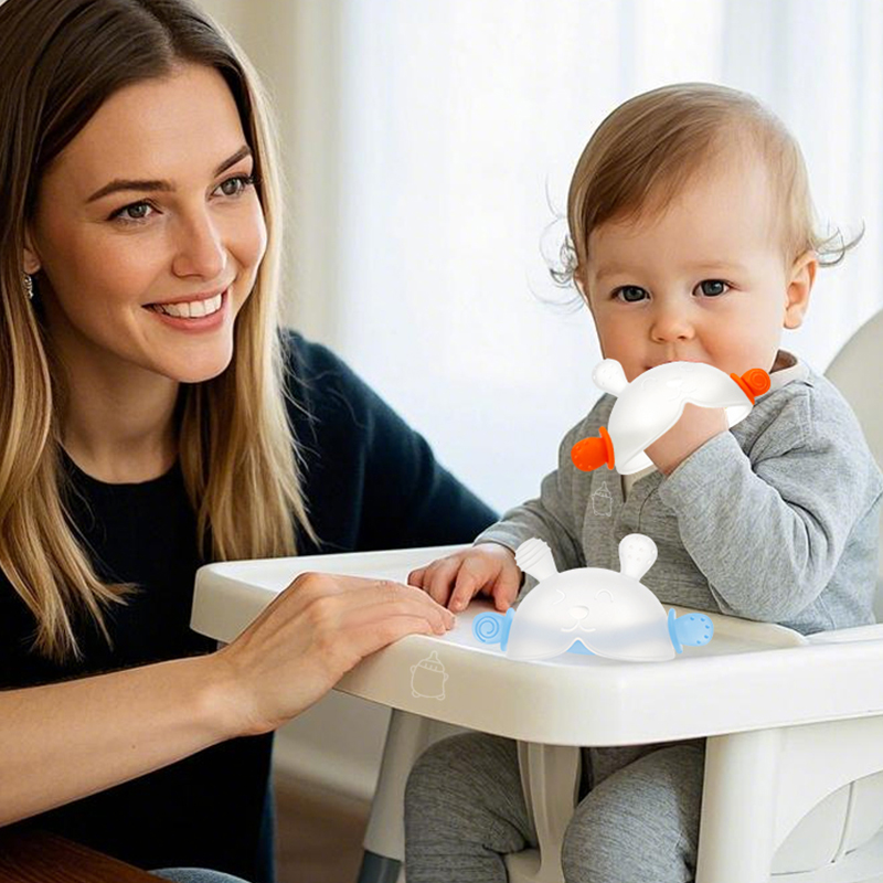 SD1700 Adorável Bunny Towine Toy com Hidden Handle: Ideal para bebês minúsculos - acalme os primeiros dentes!