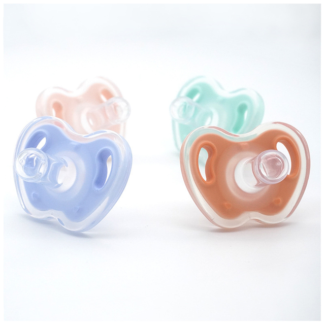 Pacifiadora de silicone natural macio - conforto calmante dia e noite