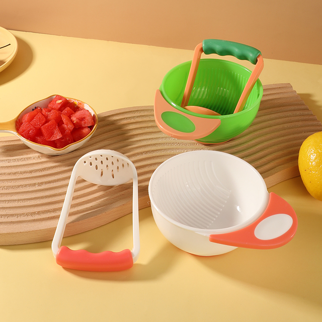 Comida caseira de 1 minuto: tigela manual fácil para frutas e vegetais