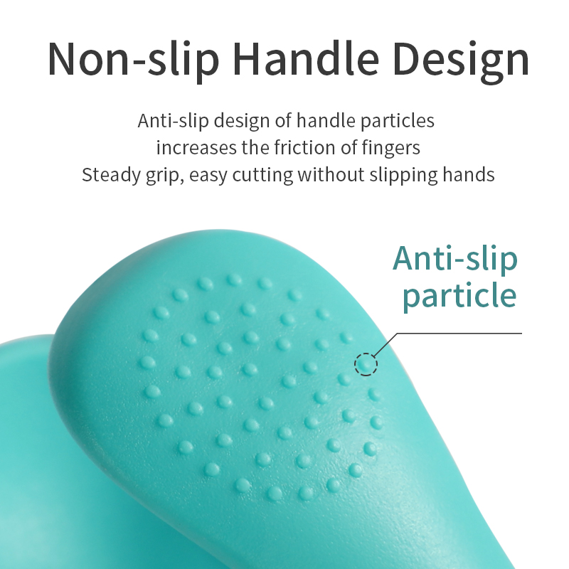 Anti-clipe recém-nascido Baby Carbon Steel Unhas Clippers com lenta de vidro e polimento