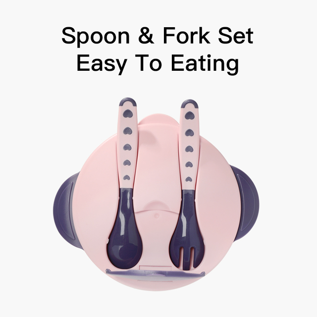 Tigela de comida de bebê dividida em camada dupla - impedir a mistura de sabor - PP livre de BPA