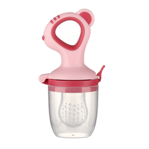 Alimentador de frutas de bebê sedoso seguro com malha anti-sufocante